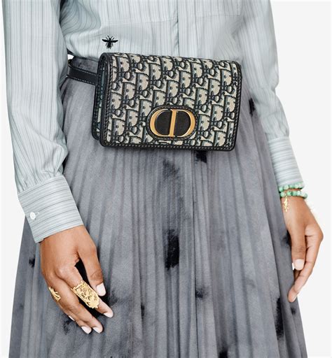 dior 2-in-1 30 montaigne pouch blue dior oblique jacquard women|christian Dior oblique 3 in 1.